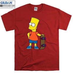 The Simpsons Bart Simpson Cartoon Comic Hoodie Sweatshirt Hoody Long Sleeve  Adult Oversized Unisex - L