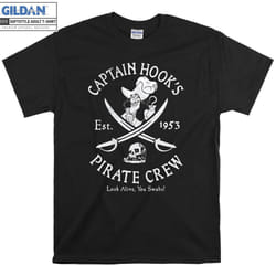 Captain Hooks Est 1953 Pirate Crew T-shirt - XL