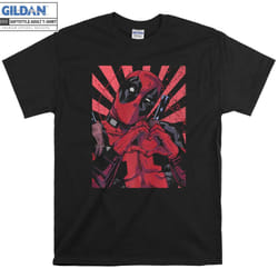 Marvel Deadpool Closed Hand Heart T shirt T-shirt - L