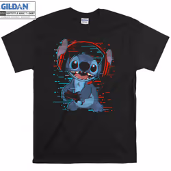 Lilo & Stitch Gamer Glitch Headset T shirt T-shirt - S