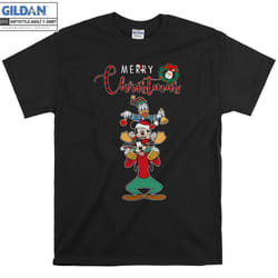 Mickey Daisy Goofy Merry Christmas T-shirt - XL