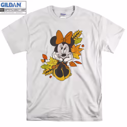Autumn Leaves Minnie Mouse Mickey T-shirt Hoodie Tshi - XXXL
