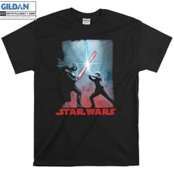 Darth Vader Luke Skywalker Battle T-shirt - M
