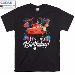 Cars It's My Birthday Lightning McQueen T shirt T-shirt - M