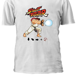 Street Fighter T shirt Video Games Player Game T-shirt - XL