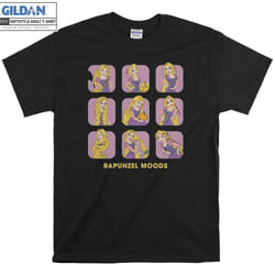 Rapunzel Moods Cute Face T-shirt - L