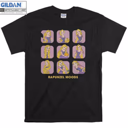 Rapunzel Moods Cute Face T-shirt - XL