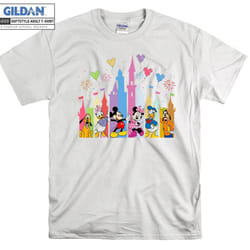 Retro Mickey and Friends T-shirt - M