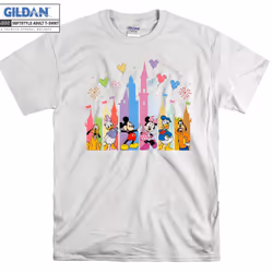 Retro Mickey and Friends T-shirt - L