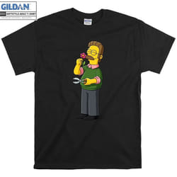 The Simpsons Ned Flanders T shirt Art Cartoon T-shirt - XXL