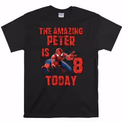 Amazing Spider-man Superhero Personalized Name T-shirt For Boy Girl Kid Toddler For Son Daughter - XL