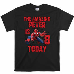 Amazing Spider-man Superhero Personalized Name T-shirt For Boy Girl Kid Toddler For Son Daughter - XL