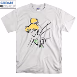 Tinker Bell Sketch V-neck Peter Pan T-shirt Hoodie Kid Child Tote Bag - XL