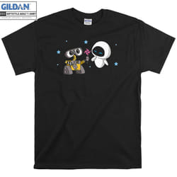 Wall-E & Eve Moonscape T-shirt - S