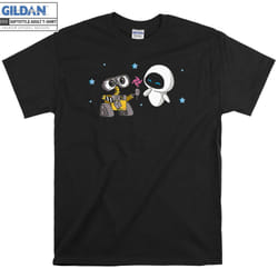 Wall-E & Eve Moonscape T-shirt - XXL