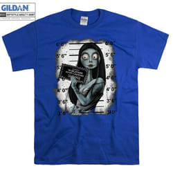 Vintage Jack and Sally Mugshot T-shirt - L