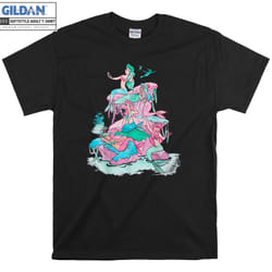 Mermaids Watercolor Retro Graphic T-shirt - XXXL