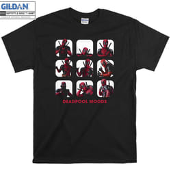 Deadpool Moods Box Up Funny T-shirt - XL