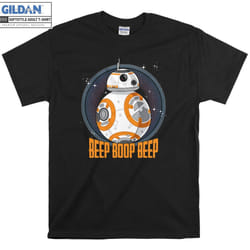 BB-8 Beep Quote Circle Design T-shirt - XL