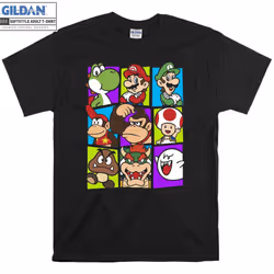 Super Mario Characters T-shirt - XL
