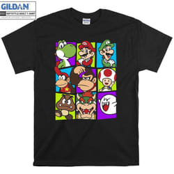 Super Mario Characters T-shirt - XL