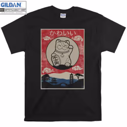 Cute Cat Anime Vintage Kawaii T-shirt - XXL