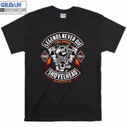 Legends Never Die T shirt Shovelhead Engine Motor Speed T-shirt - XXL