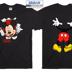 Mickey Mouse Funny Head Halloween T-shirt A - XXL