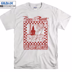 Toy Story Pizza Planet Delivery Shuttle T shirt T-shirt - M