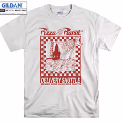 Toy Story Pizza Planet Delivery Shuttle T shirt T-shirt - XL