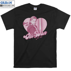 Valentines Obi-Wan For Me Heart T-shirt - M