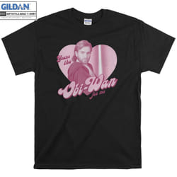 Valentines Obi-Wan For Me Heart T-shirt - XXXL