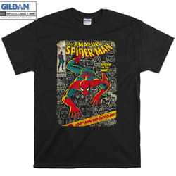 Marvel Spider-Man Comic Book T-shirt - XXL