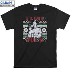 I Love Yule Leia Christmas Humor T-shirt - XL