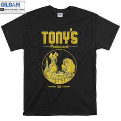 Tony's Restaurant Poster Vneck T-shirt - XXXL