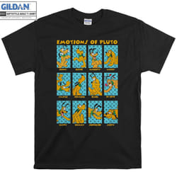 Pluto Cute Emotions Of Pluto T-shirt - M