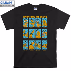 Pluto Cute Emotions Of Pluto T-shirt - XL