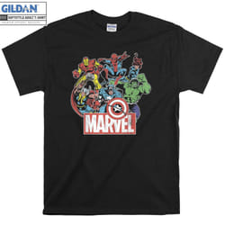 Marvel Avengers Characters T-shirt - L