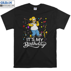 Homer Simpson It's My Birthday T-shirt - XL