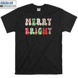 Merry And Bright Christmas T-shirt - L