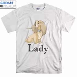 Spaghetti Lady Couples The Tramp T-shirt - S