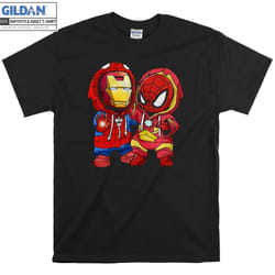 Marvel Spider-man And Iron Man T-shirt Hoody T - S