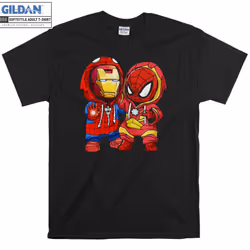 Marvel Spider-man And Iron Man T-shirt Hoody T - L