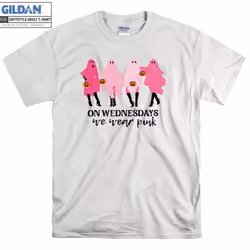 On Wednesday We Wear Pink Ghost T-shirt - S