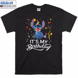 Stitch It's My Birthday Cute Stitch and Lilo T shirt T-shirt - XL