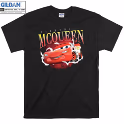 Lightning McQueen Movie Funny Cartoon T shirt T-shirt - XL