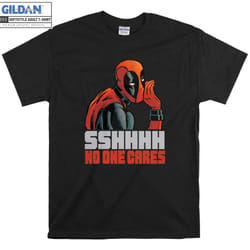 Deadpool Funny Noone Cares Super Heroes T shirt T-shirt - S