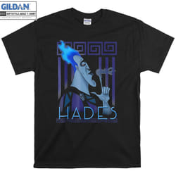 Hercules Hades Geometric Portrait T-shirt - S