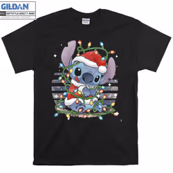 Retro Stitch Christmas Lights T-shirt - L