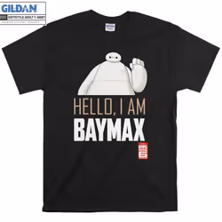 Big Hero 6 TV Series Baymax Hello T shirt T-shirt - XL